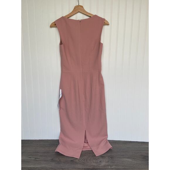 Dress the Population Dress Women's XS Blush Elle Sweetheart Neck Sheath Midi - Picture 6 of 6
